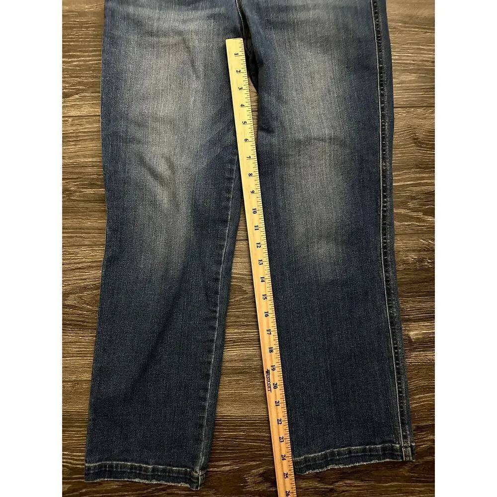 SPANX shape EveryWear Straight Leg Jeans Women's Shaping Stretch Everyday M - Picture 2 of 8